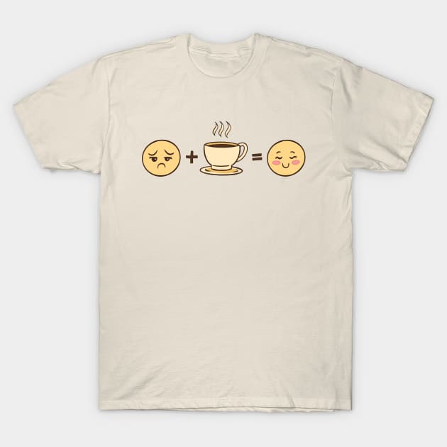 My Mood Before Coffee After Coffee T-Shirt by OnepixArt